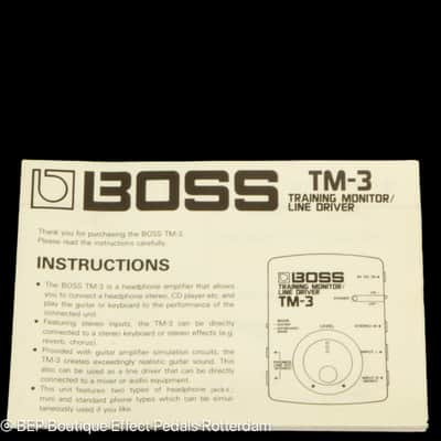 Boss TM-3 Training Monitor / Line Driver 1989 ZA046898 Japan image 9