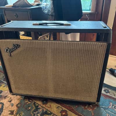 1974 Fender Twin Reverb Cabinet with pair of JBL D120f Orange speakers image 3