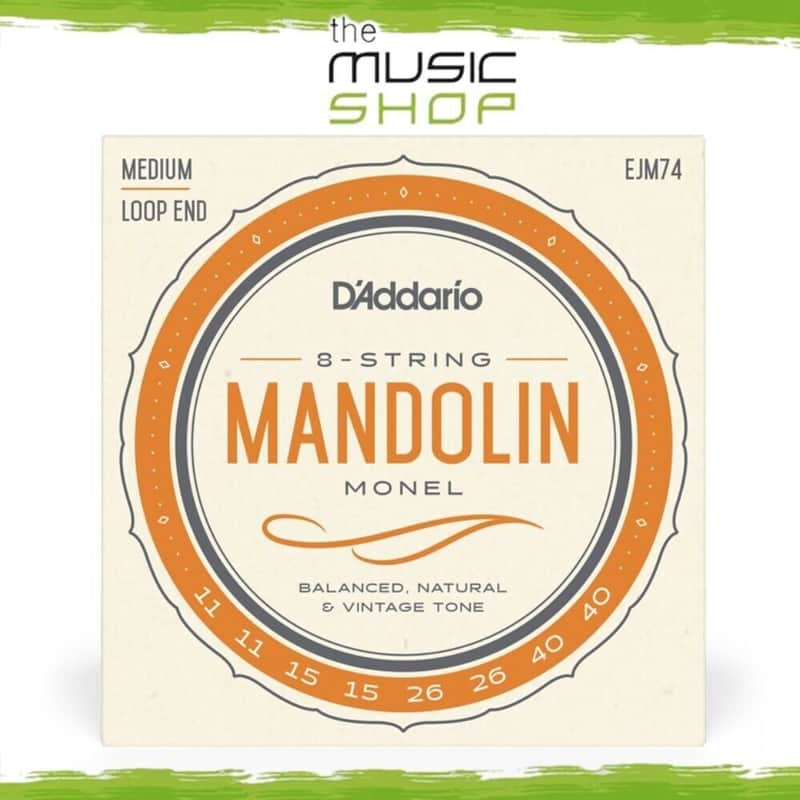 D'Addario 11-40 Medium Monel Mandolin Strings - EJM74 image 1