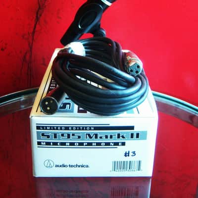 Vintage 1990's Audio-Technica ST95 Mark II 1990's Black dynamic cardioid microphone Low Z w accessories # 3 image 1