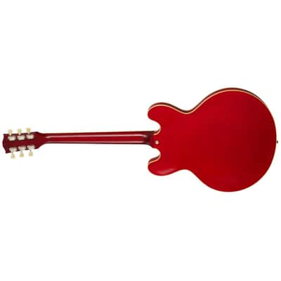 Gibson ES-335 Satin Semi-Hollow Guitar w/ Hardshell Case - Satin Cherry image 5