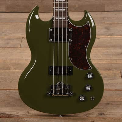 Gibson Modern SG Standard Bass Olive Drab w/Tortoise Pickguard (CME Exclusive) (Serial #222330219) image 1