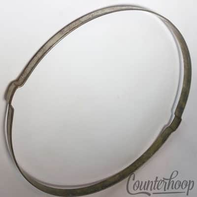 Leedy 13 7/8" Snare-Side Resonant Drum Rim/Hoop Nickel Vintage 10s Stick-Chopper image 1