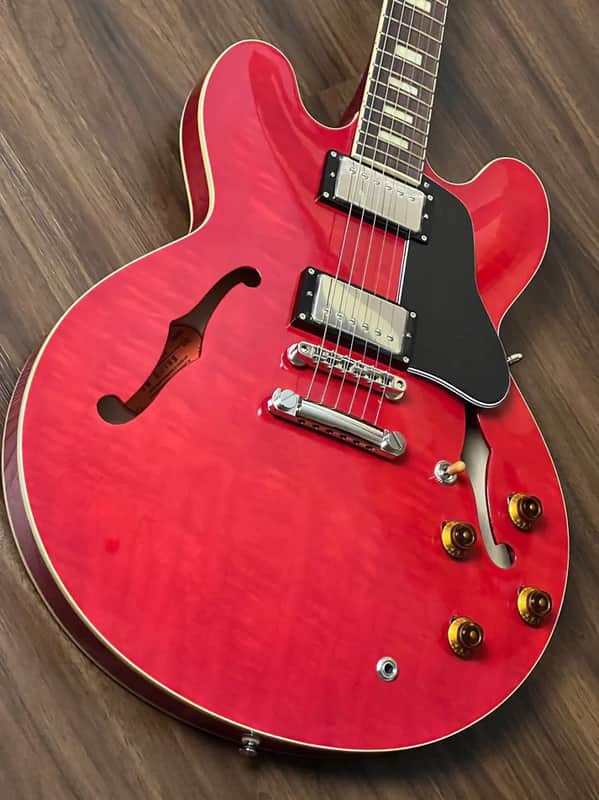 Tokai ES-178 SR Semi Hollow Vintage Series Japan in see Thru Red