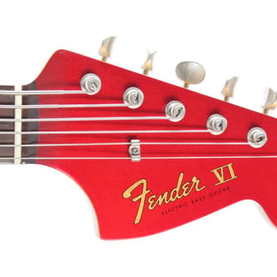 2012 Fender Bass VI candy apple red image 5