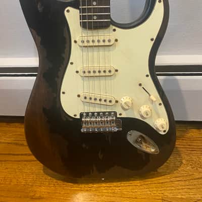 Partcaster Stratocaster 2020 Black Relic image 2