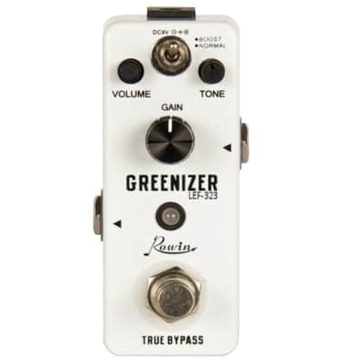 Rowin LEF-323 Greenizer overdrive Ibanez TS808 Tube Screamer clone True bypass Pedal image 1