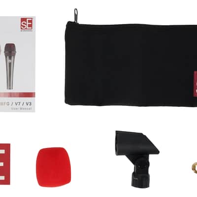 Se Electronics V7 Red Handheld Dynamic Microphone Supercardioid Vocal Mic image 8