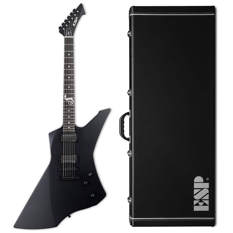 ESP James Hetfield Snakebyte Black Satin Electric Guitar + Hard Case B-Stock Made in Japan image 1