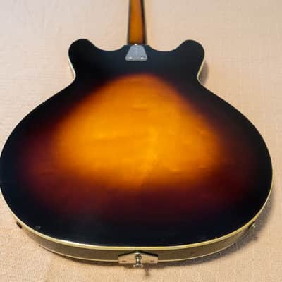 Hagstrom C-1 Concord Electric Bass  - 1966 or '67, Gloss Tobacco Sunburst - Left Handed, Lefty image 5
