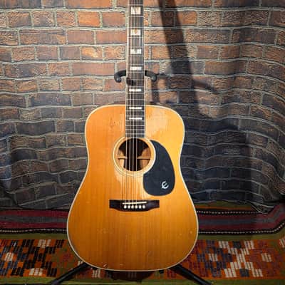 Vintage 70’s-80’s MIJ Epiphone PR-765 Natural Fresh Fret Level image 1