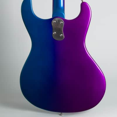 Mosrite  Ventures Model Custom Finished for Semie Moseley Solid Body Electric Guitar (1966), ser. #3841, brown hard shell case. image 4