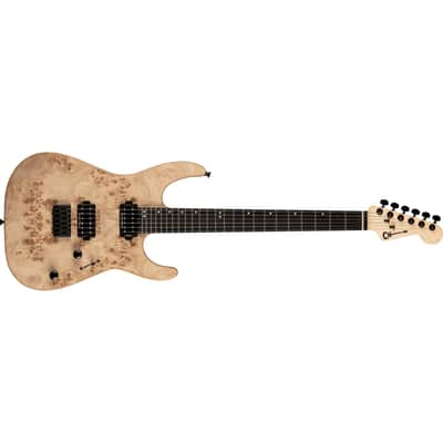 Charvel Pro-Mod DK24 HH HT E Mahogany Poplar Burl w/ Seymour Duncan Pickups - Desert Sand image 4