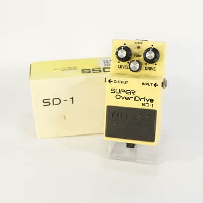 Boss SD-1 Super Overdrive (s/n DC14674, Black Label, Made in Taiwan, Incl. Box and Manual) image 1