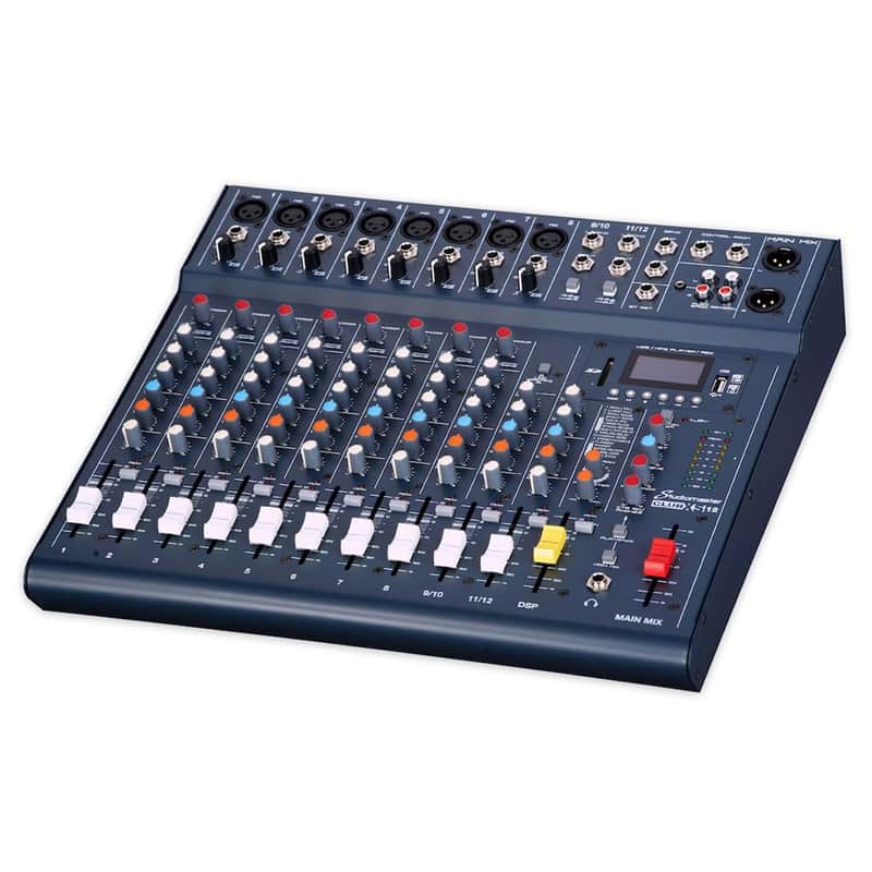 Studiomaster CLUB XS 12 12-Channel Portable Compact Mixing Console with USB, Bluetooth, DSP Effect image 1