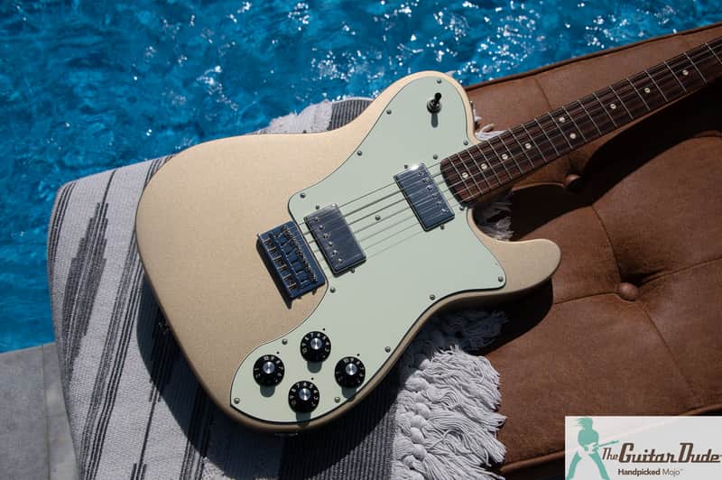 Fender Chris Shiflett Artist Series Signature Telecaster Deluxe - Shoreline Gold - Pro Set Up w Perfect Frets/Action/Intonation!$!