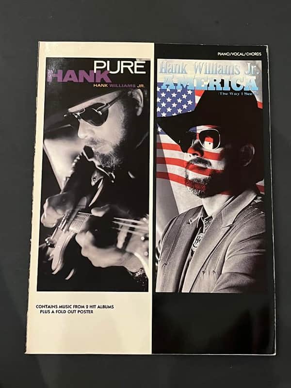 Hank Williams Jr. Pure Hank and America Piano Vocal & Guitar Book image 1