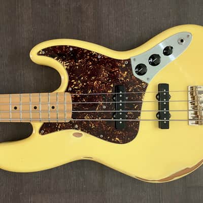 Fender Player Jazz Bass with Maple Fretboard 2018 - 2024 - Buttercream Reliced image 3