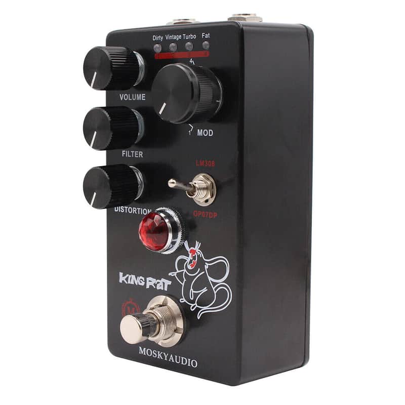 Mosky King Rat Guitar Effect Pedal Fuzz Distortion Volume Filter