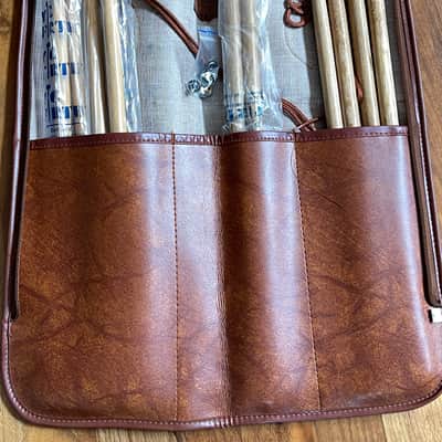 Pro Mark Vintage Drumstick Stick Bag 70s-80s Est. - Brown with 5 Pairs of Drumsticks Pro-Mark Vic Firth image 5