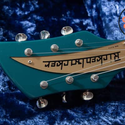 1997 Rickenbacker 325V59 Turquoise Rare Factory Color R Tailpiece OHSC image 3