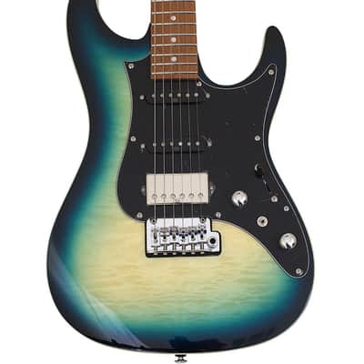Ibanez AZ24P1QM Premium Guitar Deep Ocean Blonde B-Stock image 2