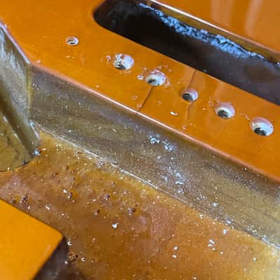 1993 MIM Fender Mexico 3TS Sunburst Stratocaster Guitar Body 6 Post Tremolo image 9