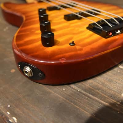 Sadowsky NYC 21 4 string Bass guitar Lefty Quilted Maple Tobacco Burst USA Made lefty image 13