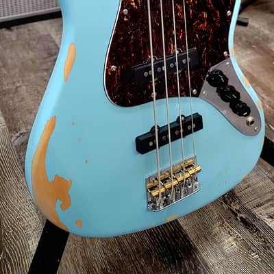 AIO J-Bass Relic - Sonic Blue GS-001 image 10