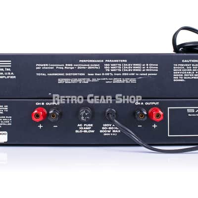 SAE 2300 Solid State Stereo Power Amplifier Amp Vintage Rare image 3