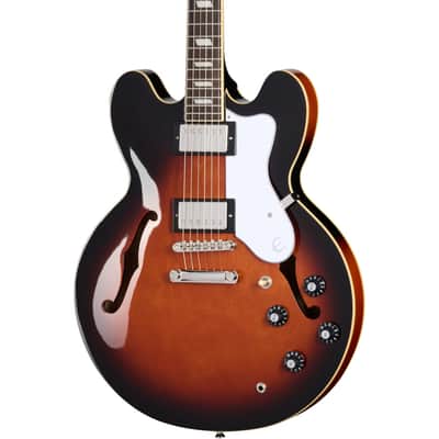 Epiphone Bonehead Riviera Electric Guitar - Dark Tobacco Burst image 1