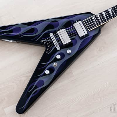 2002 Jackson USA Dave Mustaine Y2KV Black Ghost Flames w/ Hangtags & Case image 1