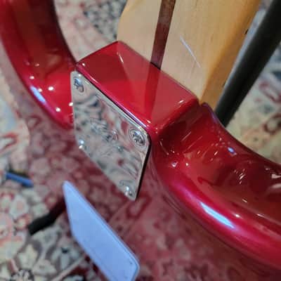 Modified Fender Jimmy Vaughn Stratocaster W/ Classic Vibe MX Neck - Candy Apple Red Incl HSC (C016-12) image 12