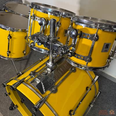 RARE! Sonor Designer Birch 22,10,12,14,16 Drum Kit - Yellow image 2