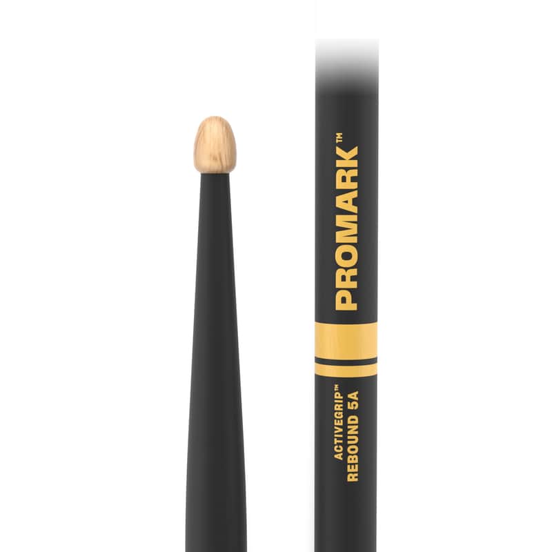 Promark Rebound 5A FireGrain Hickory Acorn Wood Tip Drumsticks image 1