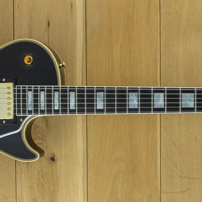 Gibson Custom M2M 1957 Les Paul Custom Reissue 2-Pickup VOS Ebony, Carmelita Neck, Lightweight Body 75611 image 1