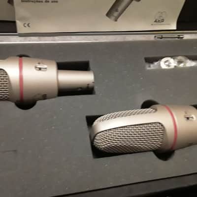 Pair of Akg Studio Condenser Mic's + Shockmounts, Cables & Locking Case (*Great for Drum Overheads*) image 18