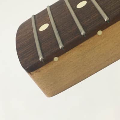 Vintage Fender Lefty Standard Stratocaster Neck 2001 Relic Strat Rosewood + Upgraded American Vintage Bone Nut image 14