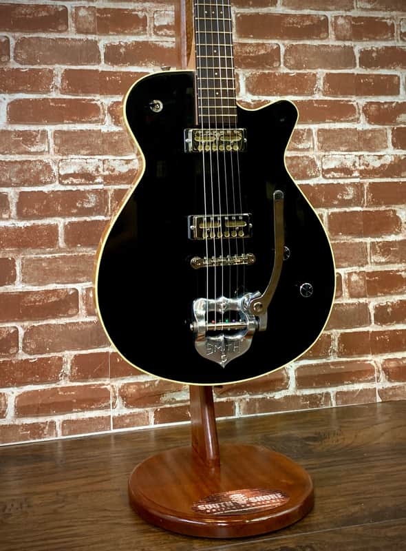 Grez Guitars Mendocino Custom 2020 Black/Natural, Old Growth Redwood/Mahogany  (Authorized Dealer) image 1