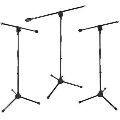 Samson BL3VP 3 Pack of Pro Mic Stands with Boom and XLR Cables and Travel Bag image 8