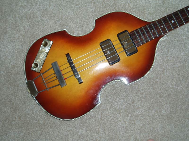 Hofner 500/1 '60 Cavern Model Bass/Left-handed 1990's Shaded Brown image 1