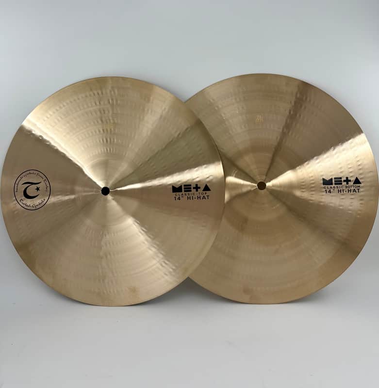 Turkish Cymbals Meta Classic Hi-Hats - 14" Brand New image 1