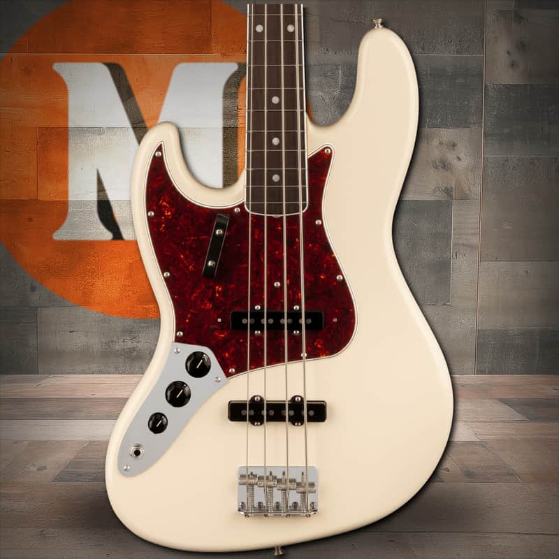 Fender American Vintage II 1966 Jazz Bass Left-Hand, Rosewood Fingerboard - Olympic White image 1