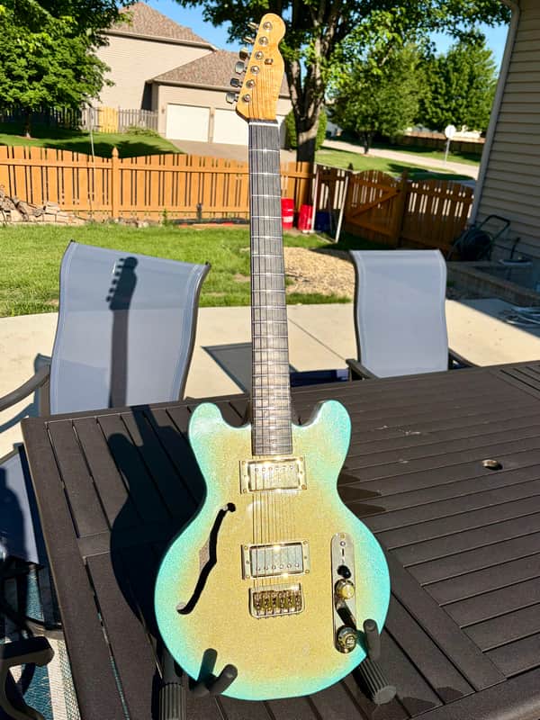 Epic Tele/semi hollow Doublecut semi hollow 2026 - Caribbean burst 2k imperium image 1