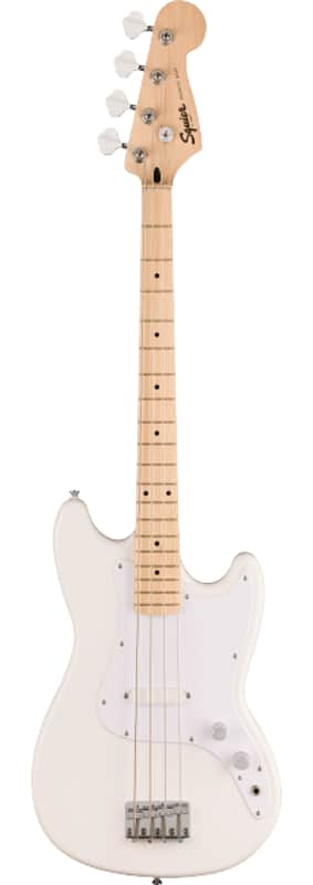 Fender Squier Sonic Bronco Bass, Maple Neck, White Pickguard, Arctic White image 1