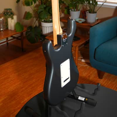 2012 Fender American Standard Stratocaster – Charcoal Frost Metallic (7.3 lbs) w/ CS Pickups & TSA OHSC image 11