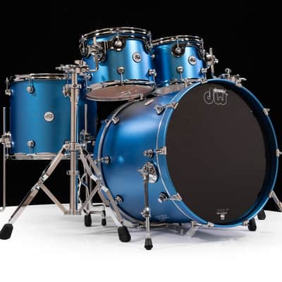 DW Design Series 4pc Kit - Aqua Metallic, CymbalFusion Exclusive image 1