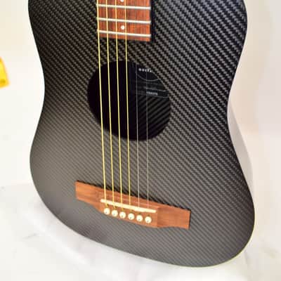 KLOS Carbon Travel Acoustic Guitar w/ Gig Bag image 4