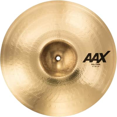 Sabian 17" AAX Thin Crash Cymbal - Brilliant Finish image 1