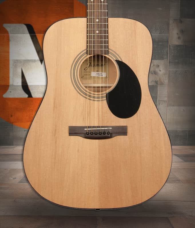 Jasmine S35 Dreadnought Acoustic Guitar - Natural Finish (S35-U) image 1